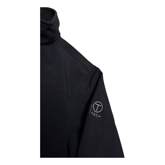 TUMI TECH Designer Shell Waterproof Black Casual Light Windbreaker Jacket Mens M - Picture 4 of 5